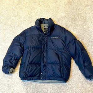 Nautical Men’s Puffer Coat - Navy